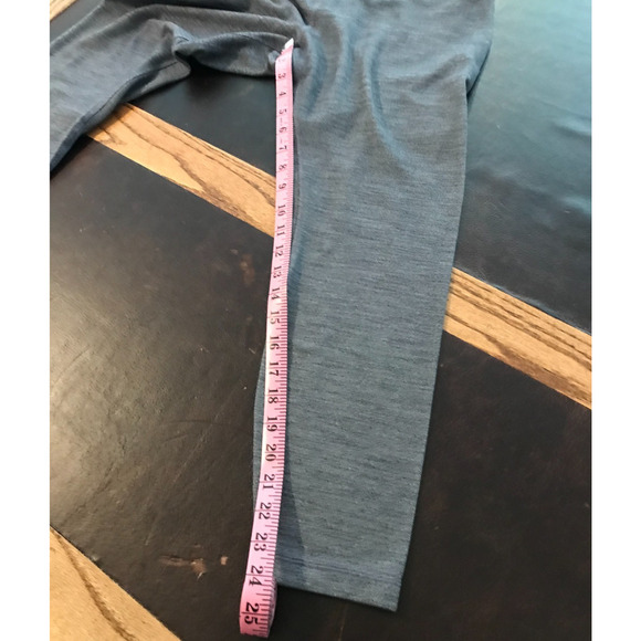 Lululemon Align Pant II 25" Mini Heathered Herringbone Heathered Black White-12 - Picture 7 of 10